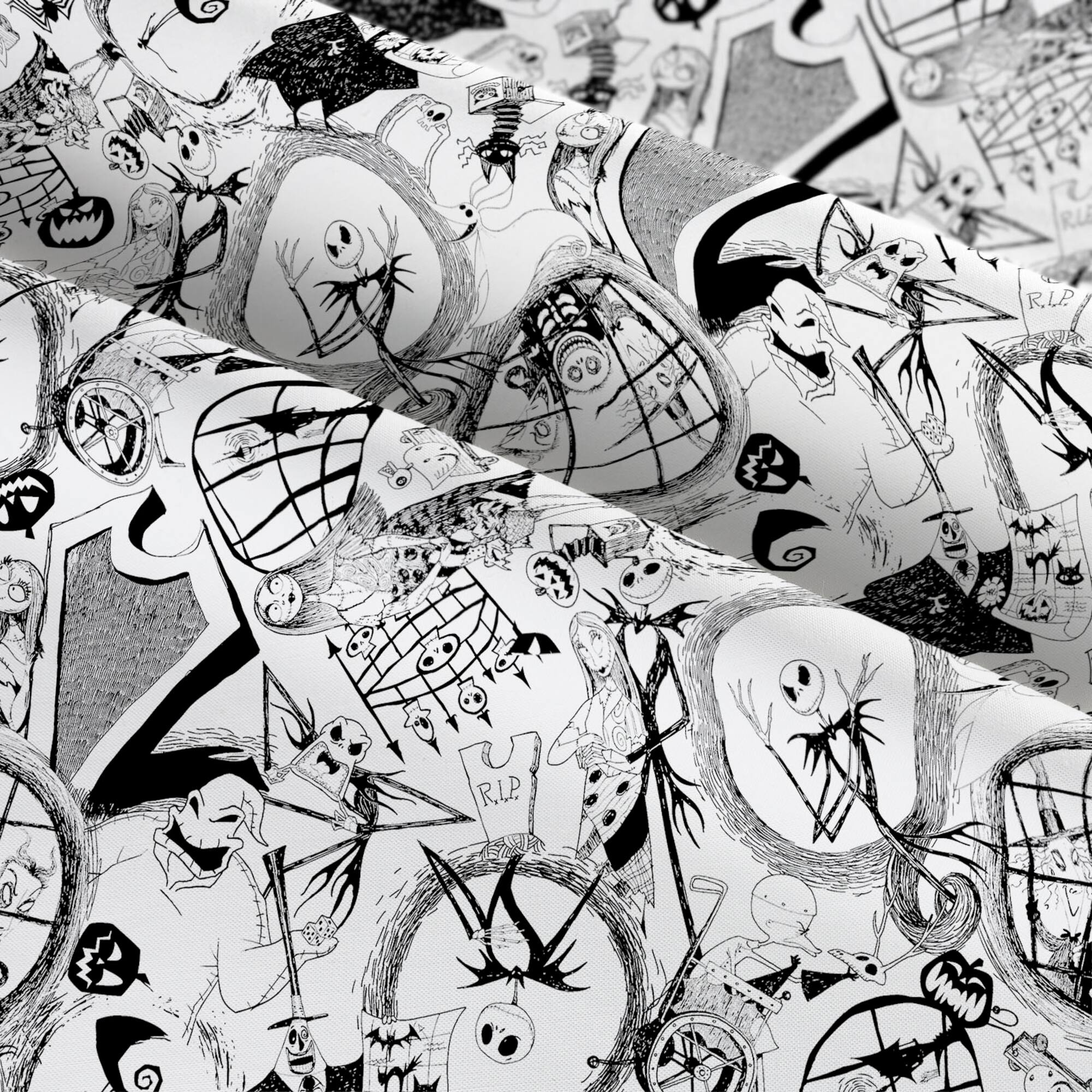 Disney® World of Nightmare Before Christmas Toss Cotton Fabric